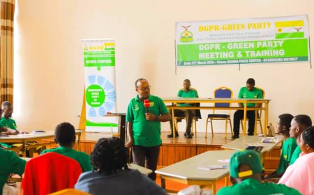 NYARUGURU: Ishyaka Green Party ryiyemeje gushyira imbere ubuvugizi buganisha ku iterambere ry'umuturage.