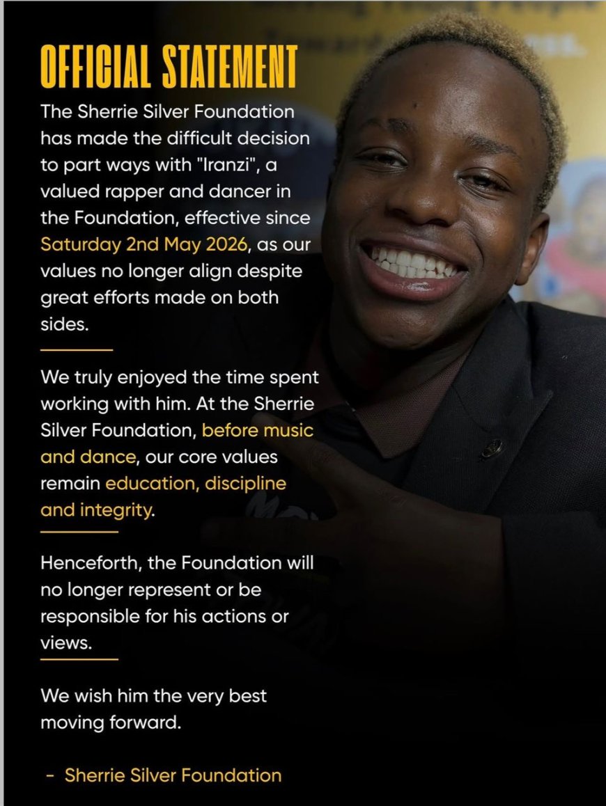 Sherie Silver Foundation yatandukanye n’umwe mu bana wafashaga.
