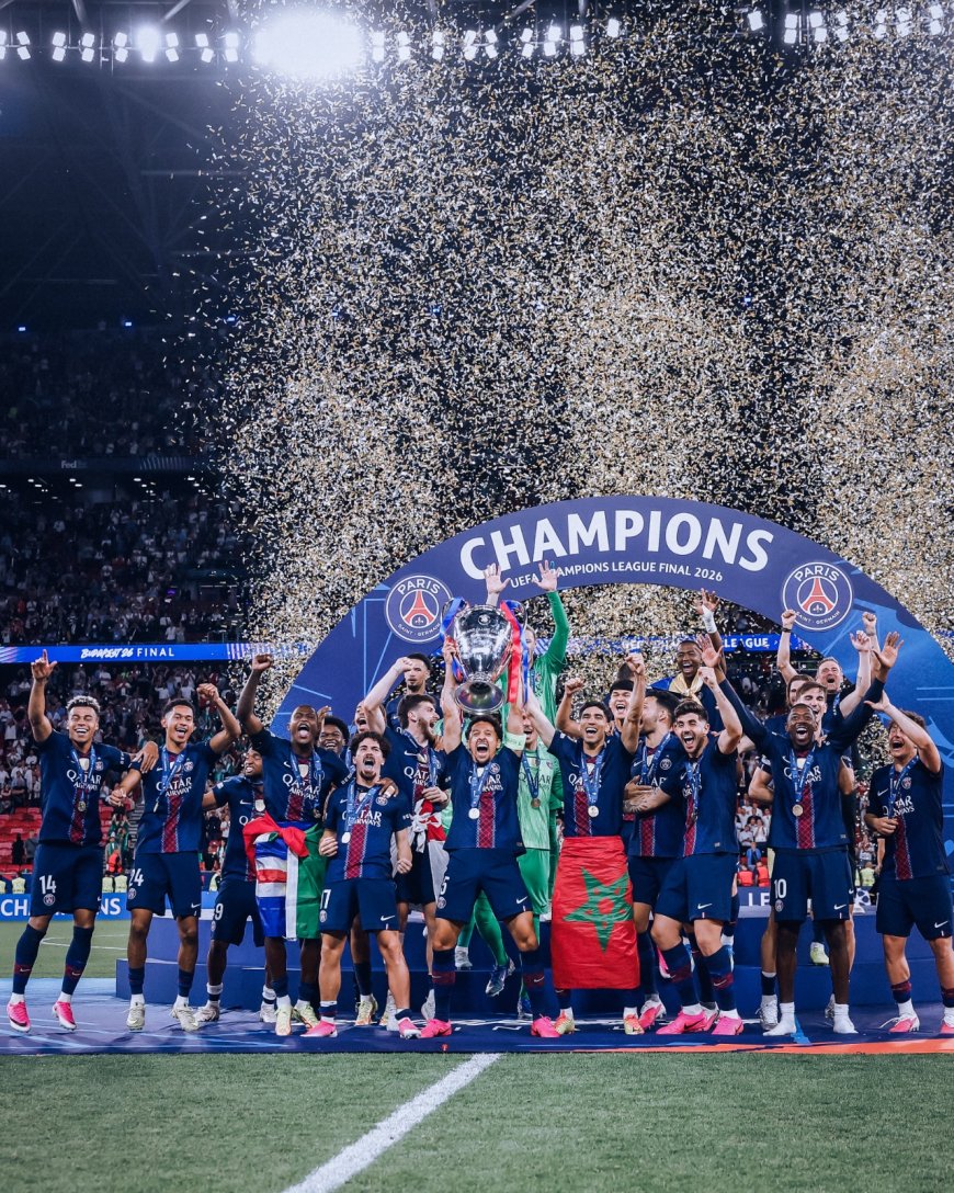 Ikipe ya Paris Saint-Germain FC yegukanye UEFA Champions Legue.